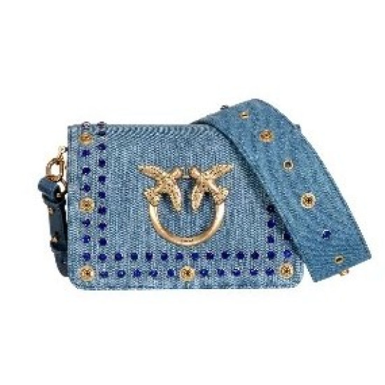 Сумка Pinko Mini Love Bag Click In Denim S1568