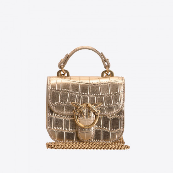 Сумка Pinko Micro Love Bag Bell Croco S1396